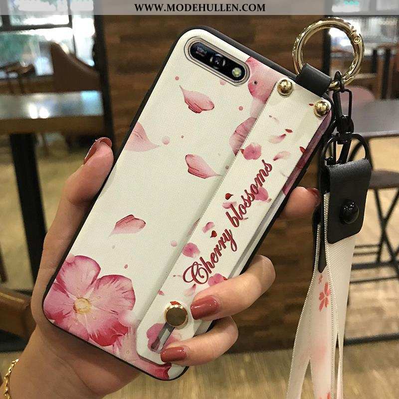 Hülle Huawei Y6 2020 Kreativ Weiche Rosa Frisch Hängende Verzierungen Schutz