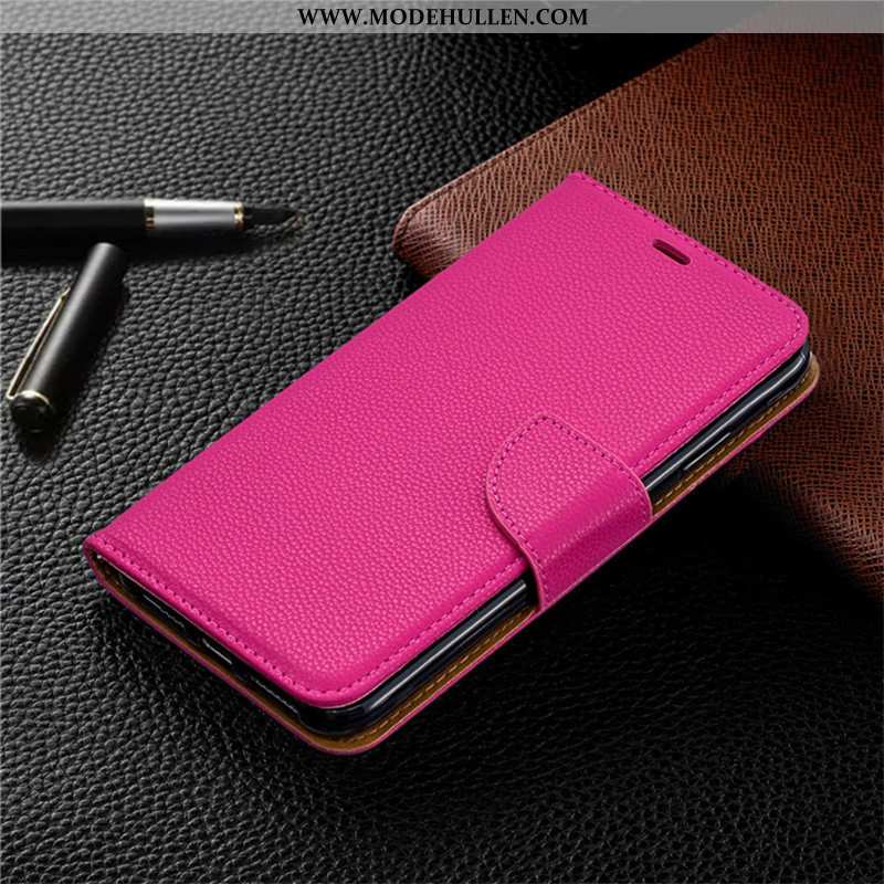 Hülle Huawei Y6 2020 Schutz Lederhülle Case Rosa Karte 2020 Folio