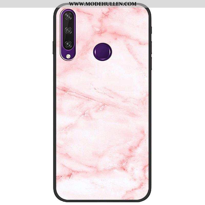 Hülle Huawei Y6p Karikatur Weiche Handy Rosa Case Schutz