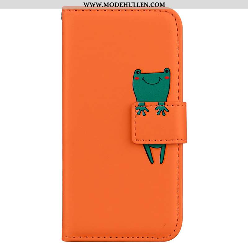 Hülle Huawei Y6p Nette Weiche Alles Inklusive Karikatur Clamshell Case Orange