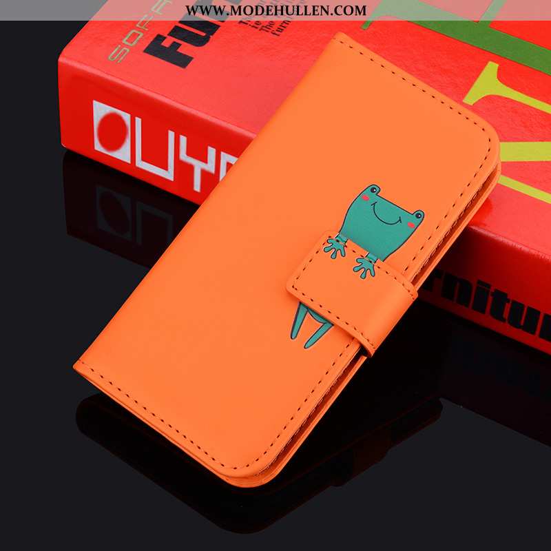 Hülle Huawei Y6p Nette Weiche Alles Inklusive Karikatur Clamshell Case Orange