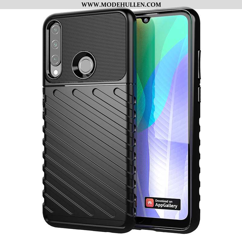 Hülle Huawei Y6p Weiche Handy Europa Case Anti-sturz Blau