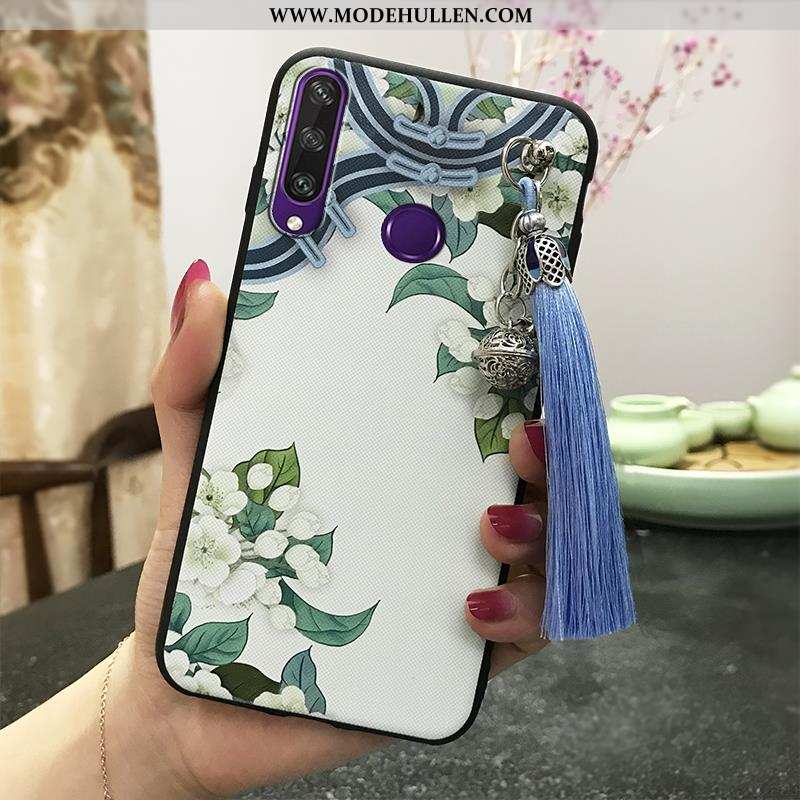 Hülle Huawei Y6p Weiche Schutz Wind Case Chinesische Art Handy Rosa