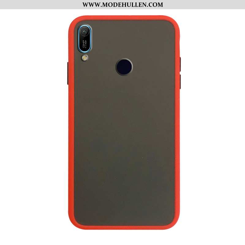 Hülle Huawei Y6s Schutz Silikon Case Handy Anti-sturz Rot Case Rote