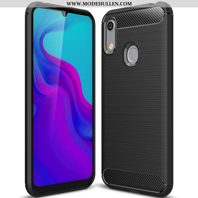 Hülle Huawei Y6s Silikon Schutz Handy Weiche Case Schwarz