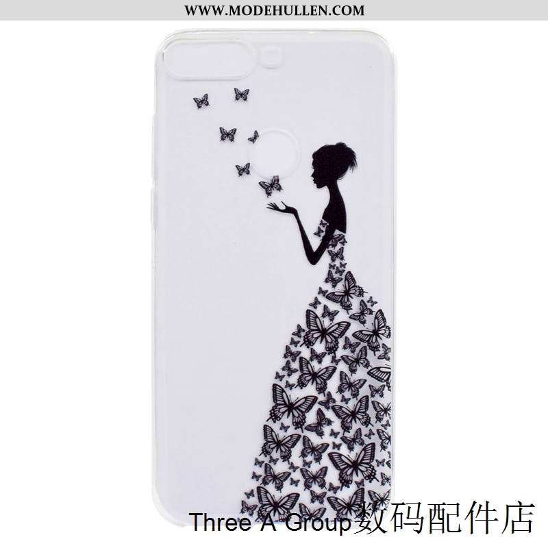 Hülle Huawei Y7 2020 Silikon Schutz Trend Einfassung Case Lila Handy