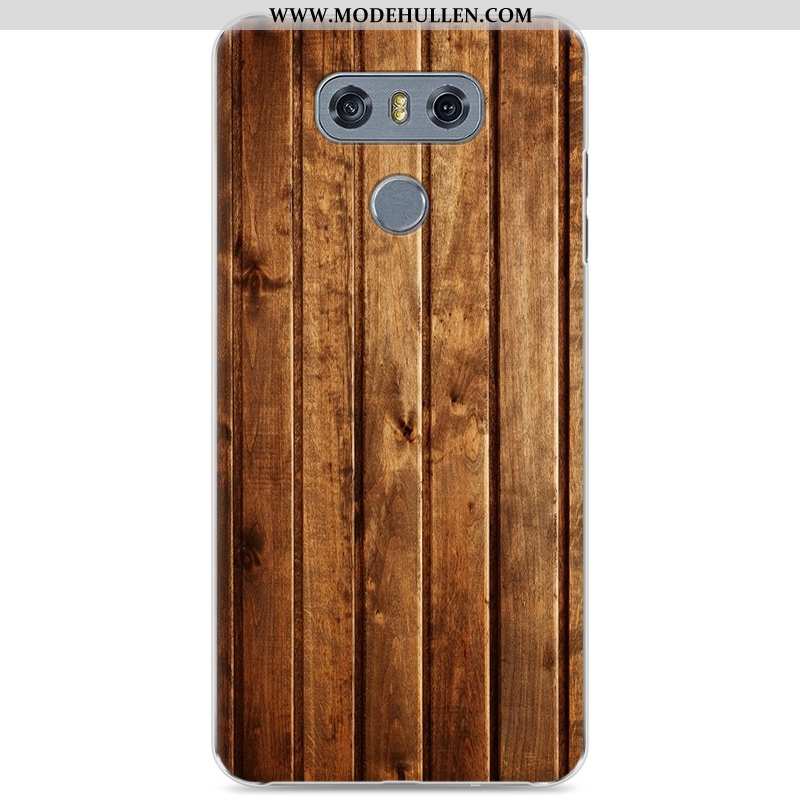 Hülle Lg G6 Aus Holz Schutz Muster Anti-sturz Schwer Einfach Neu Dunkelblau