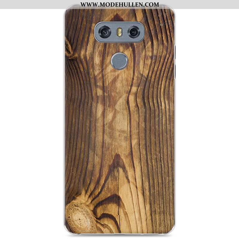 Hülle Lg G6 Aus Holz Schutz Muster Anti-sturz Schwer Einfach Neu Dunkelblau