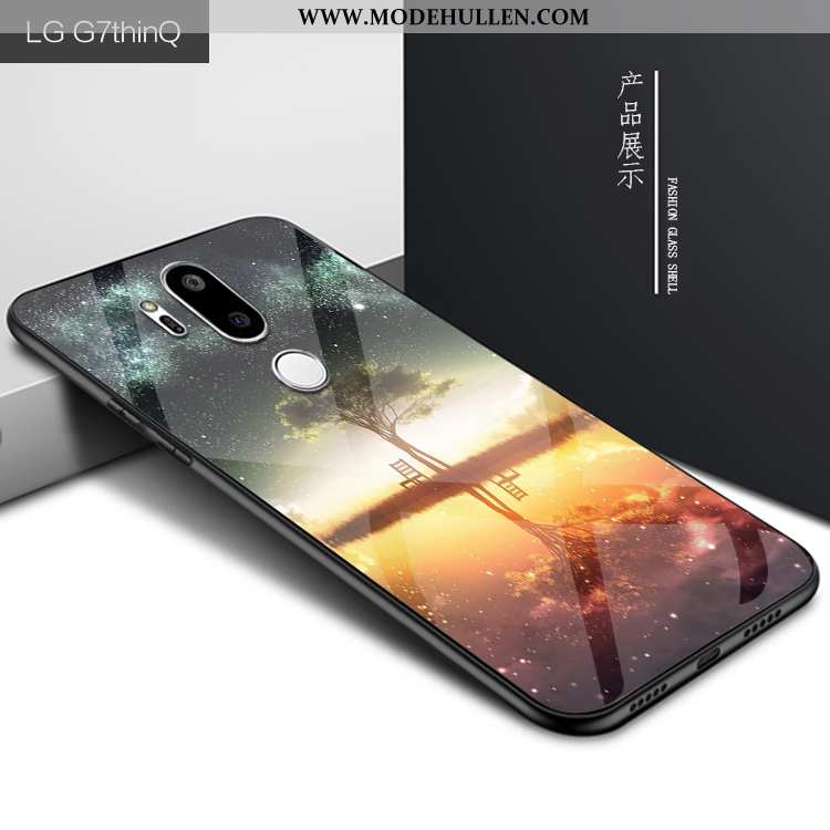 Hülle Lg G7 Thinq Kreativ Schutz Dunkelblau Glas Handy Mode