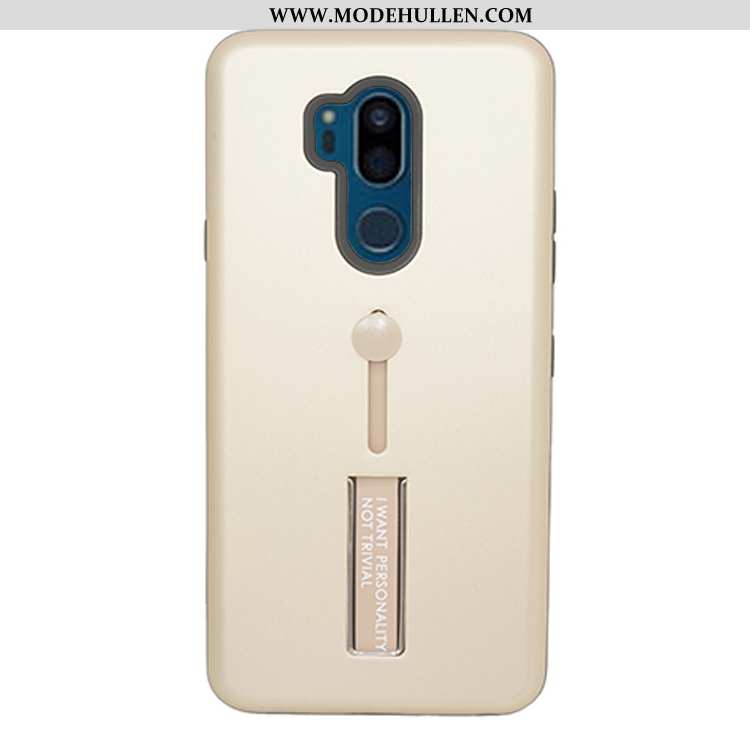 Hülle Lg G7 Thinq Kreativ Silikon Case Halterung Gold Handy Ring Unsichtbar