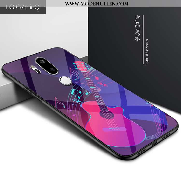 Hülle Lg G7 Thinq Persönlichkeit Kreativ Lila Mode Glas Schutz