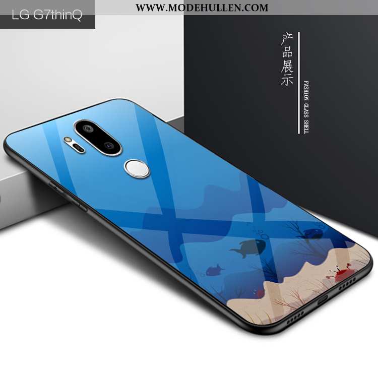 Hülle Lg G7 Thinq Persönlichkeit Schutz Handy Case Glas Lila