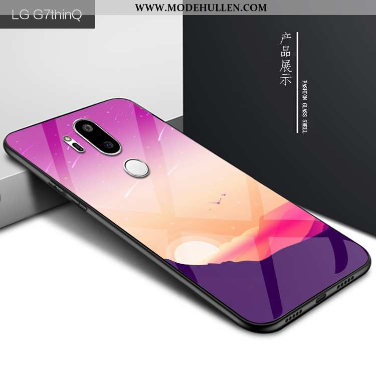 Hülle Lg G7 Thinq Persönlichkeit Schutz Handy Case Glas Lila