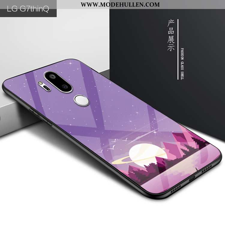 Hülle Lg G7 Thinq Persönlichkeit Schutz Handy Case Glas Lila