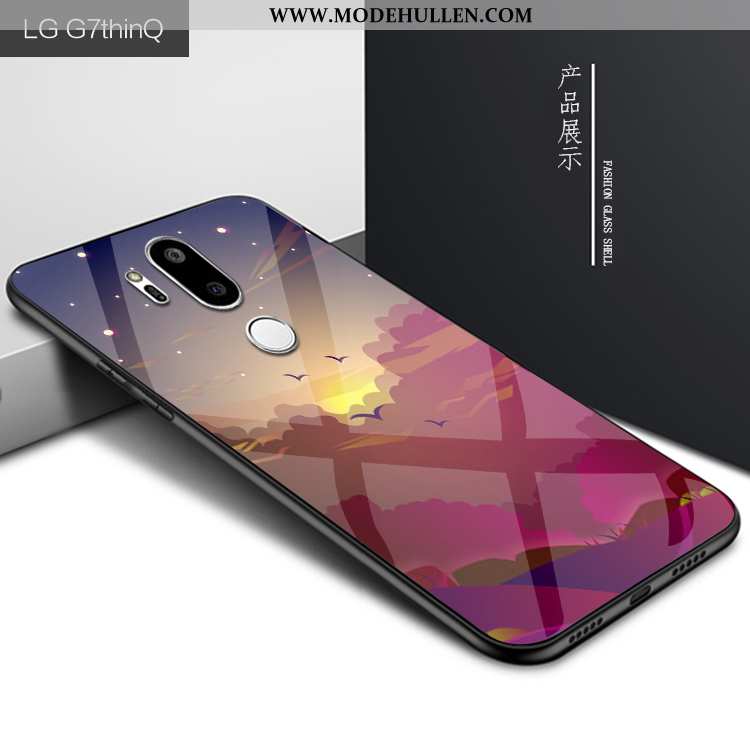 Hülle Lg G7 Thinq Persönlichkeit Schutz Handy Case Glas Lila