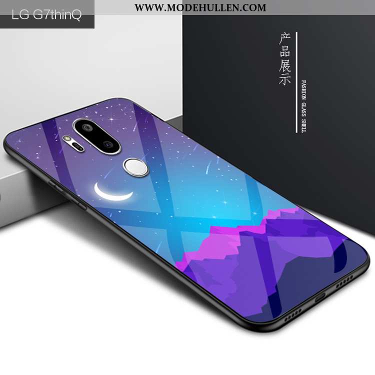 Hülle Lg G7 Thinq Persönlichkeit Schutz Handy Case Glas Lila