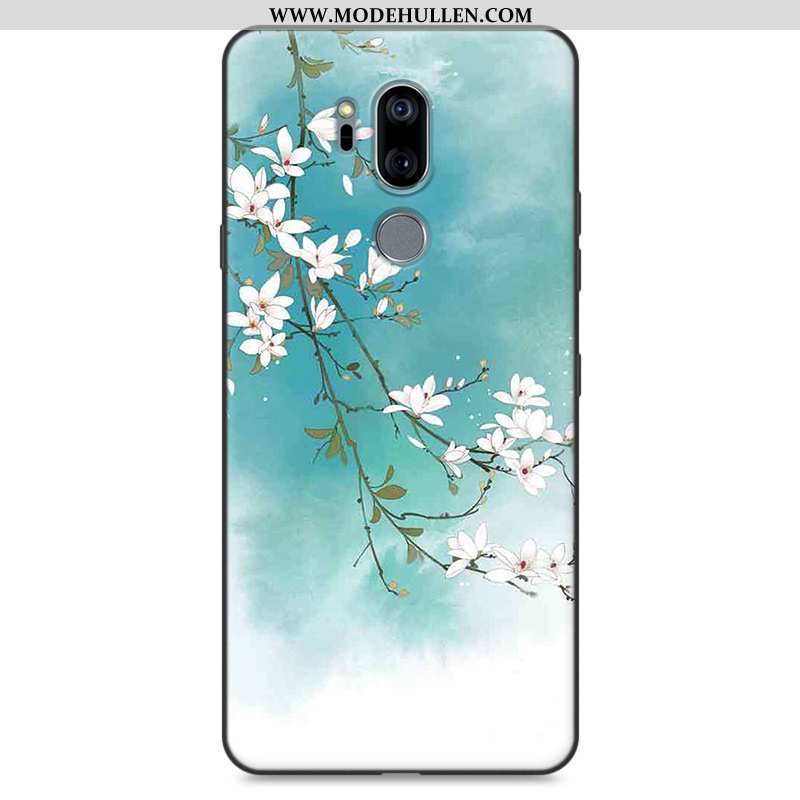 Hülle Lg G7 Thinq Persönlichkeit Weiche Rosa Chinesische Art Case Handy Schutz