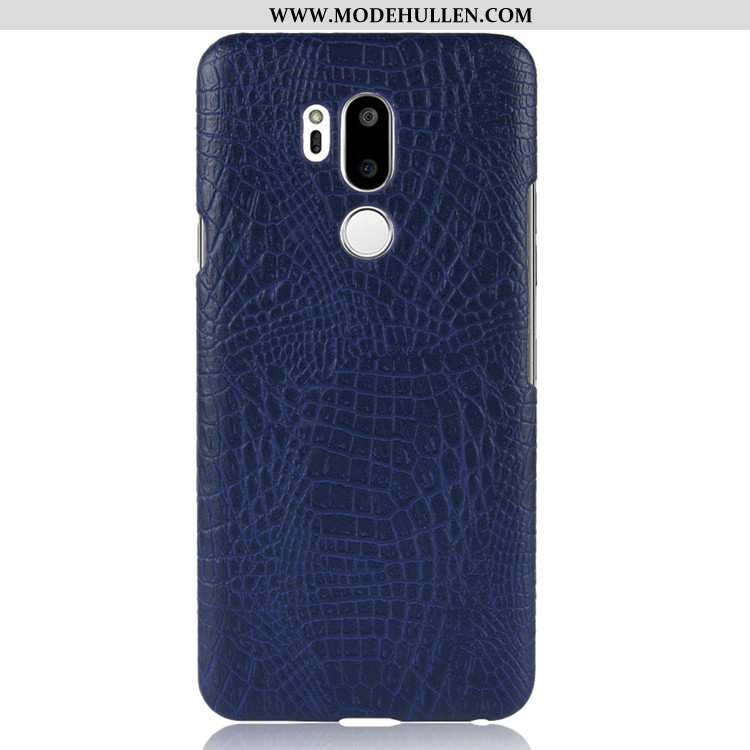 Hülle Lg G7 Thinq Retro Leder Anti-sturz Dunkelblau Case Handy