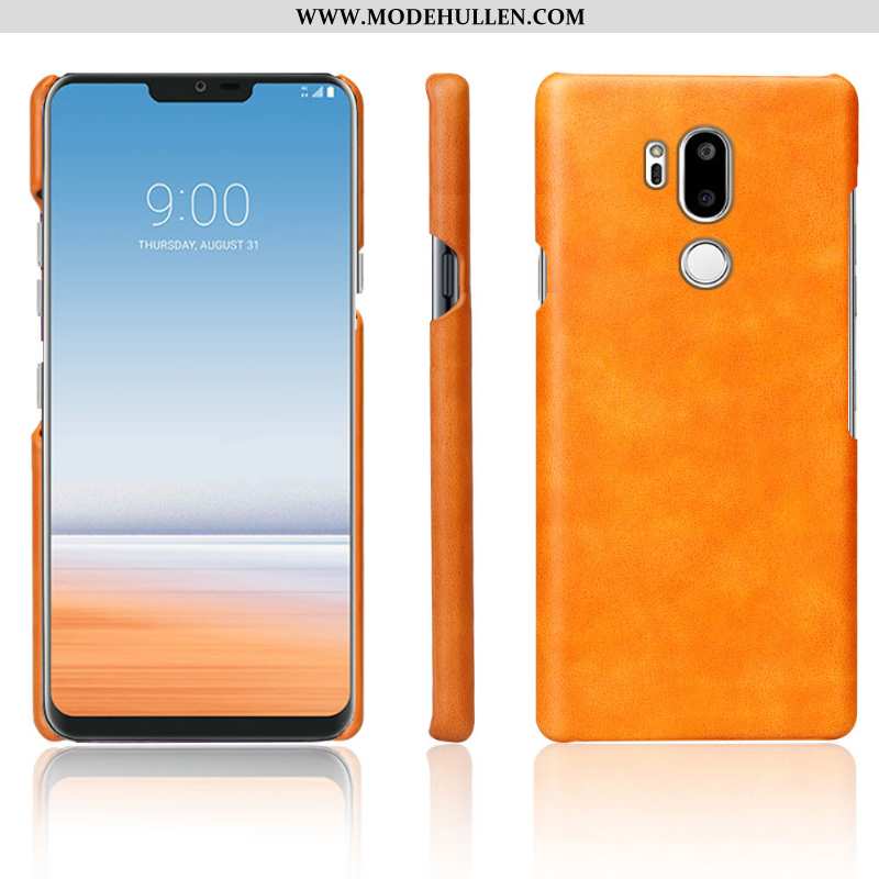 Hülle Lg G7 Thinq Retro Leder Anti-sturz Dunkelblau Case Handy