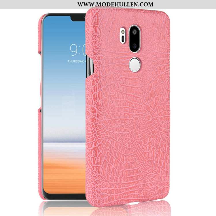 Hülle Lg G7 Thinq Retro Leder Anti-sturz Dunkelblau Case Handy