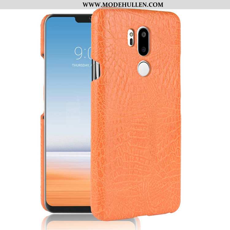 Hülle Lg G7 Thinq Retro Leder Anti-sturz Dunkelblau Case Handy