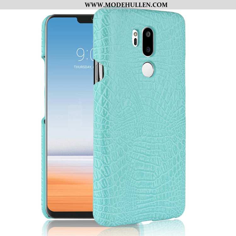 Hülle Lg G7 Thinq Retro Leder Anti-sturz Dunkelblau Case Handy