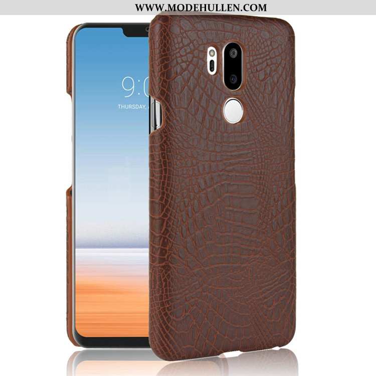 Hülle Lg G7 Thinq Retro Leder Anti-sturz Dunkelblau Case Handy