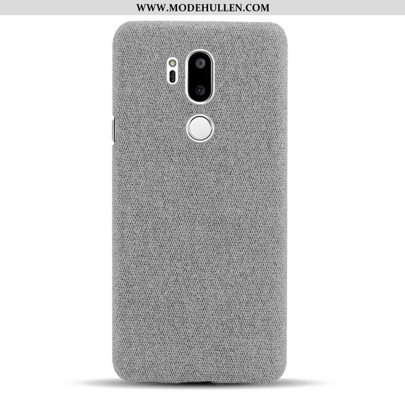 Hülle Lg G7 Thinq Schutz Grau Handy Case Stoff