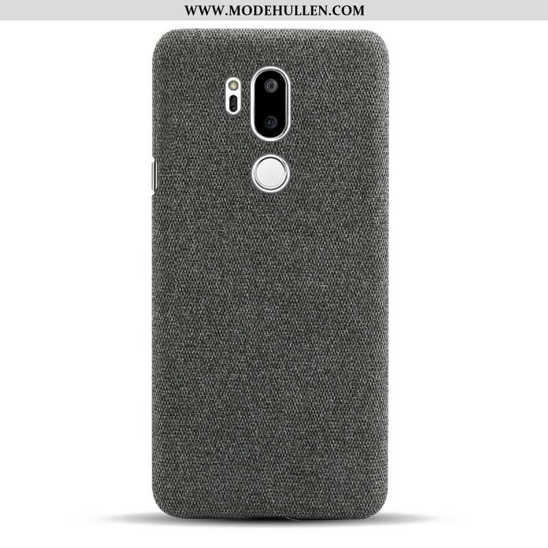 Hülle Lg G7 Thinq Schutz Grau Handy Case Stoff