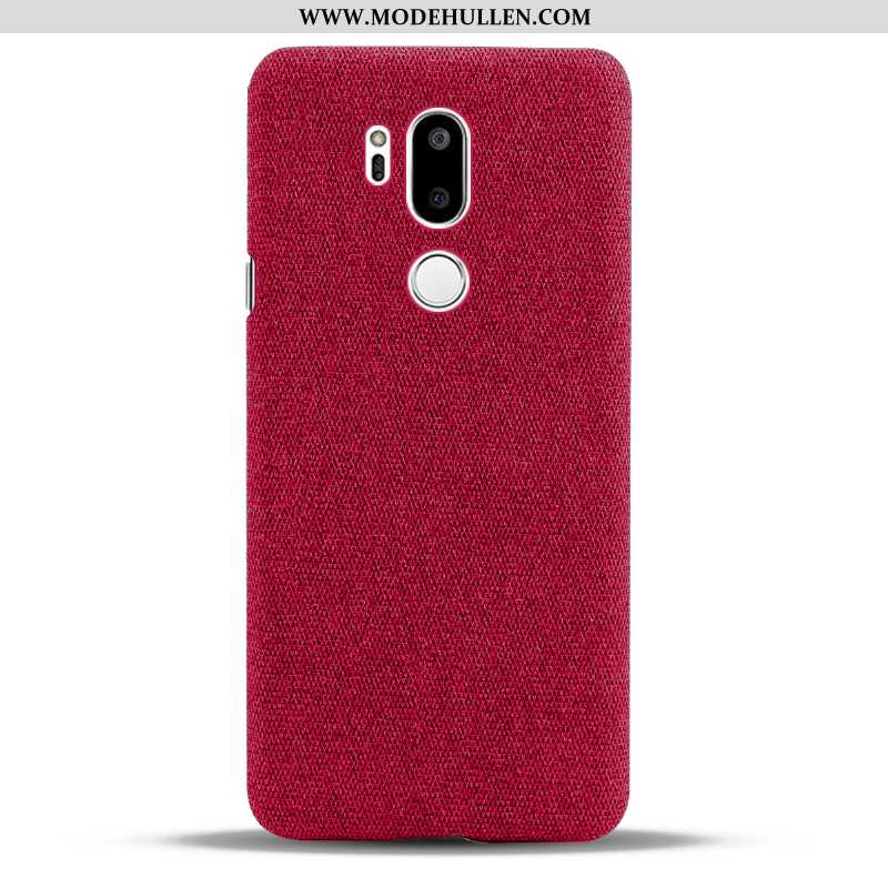 Hülle Lg G7 Thinq Schutz Grau Handy Case Stoff