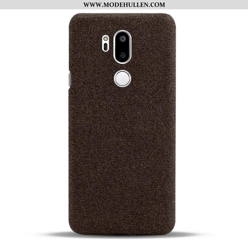 Hülle Lg G7 Thinq Schutz Grau Handy Case Stoff