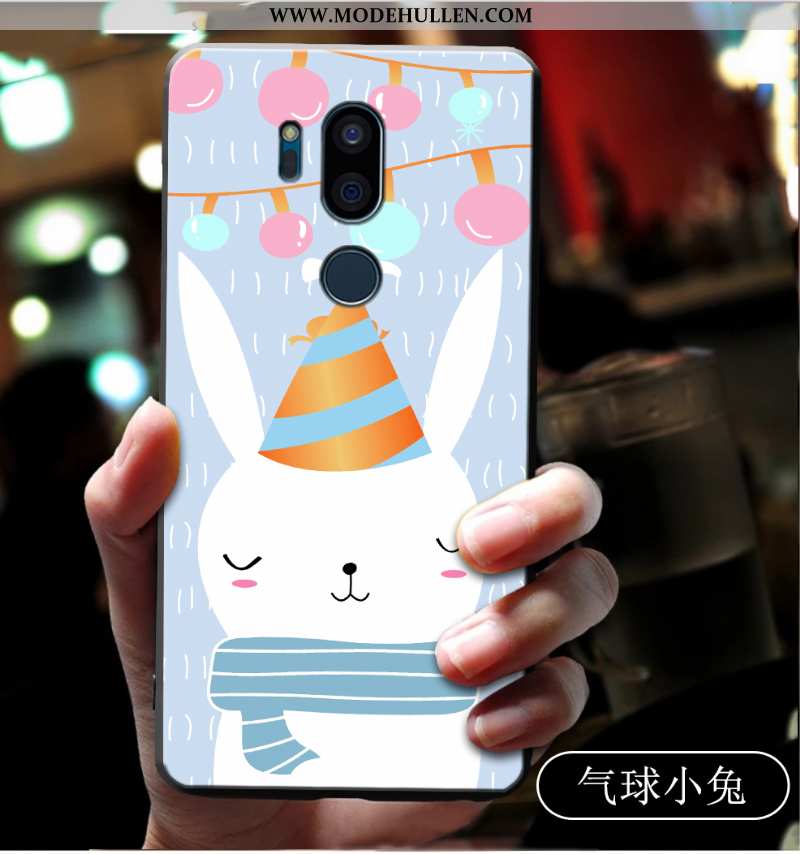 Hülle Lg G7 Thinq Schutz Karikatur Anti-sturz Handy Case Nette Silikon Blau