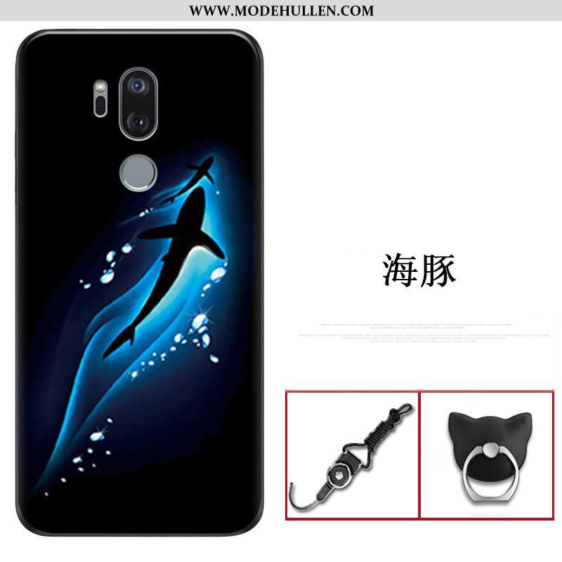 Hülle Lg G7 Thinq Transparent Super Dunkelblau Schutz Weiche Silikon