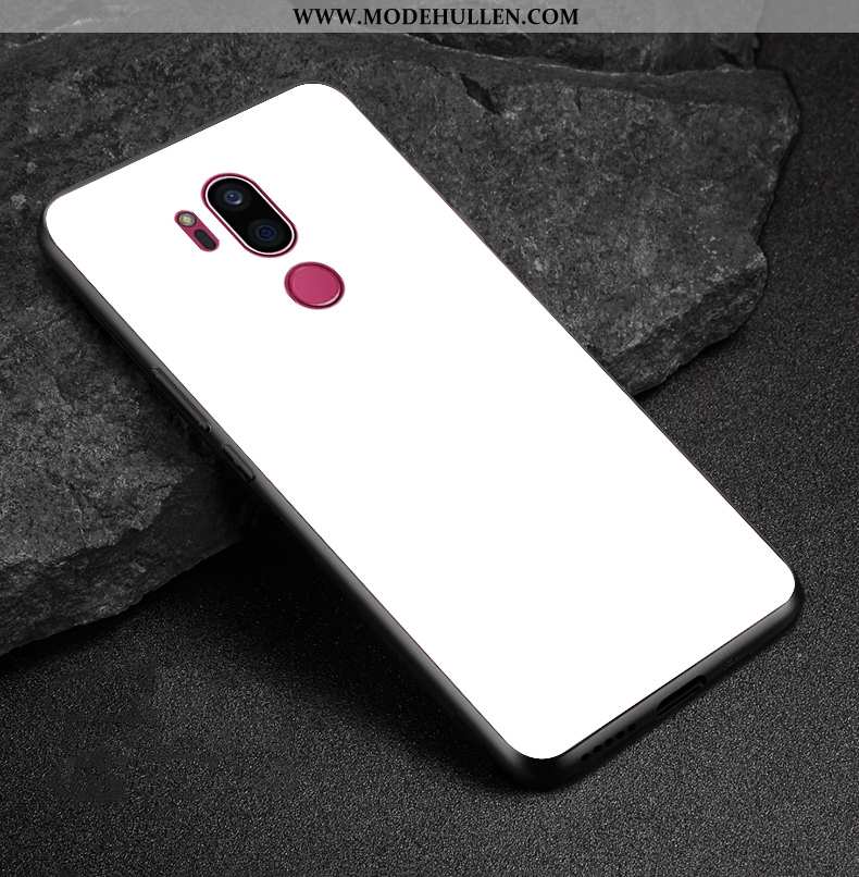 Hülle Lg G7 Thinq Weiche Silikon Schutz Glas Handy Rot Rote