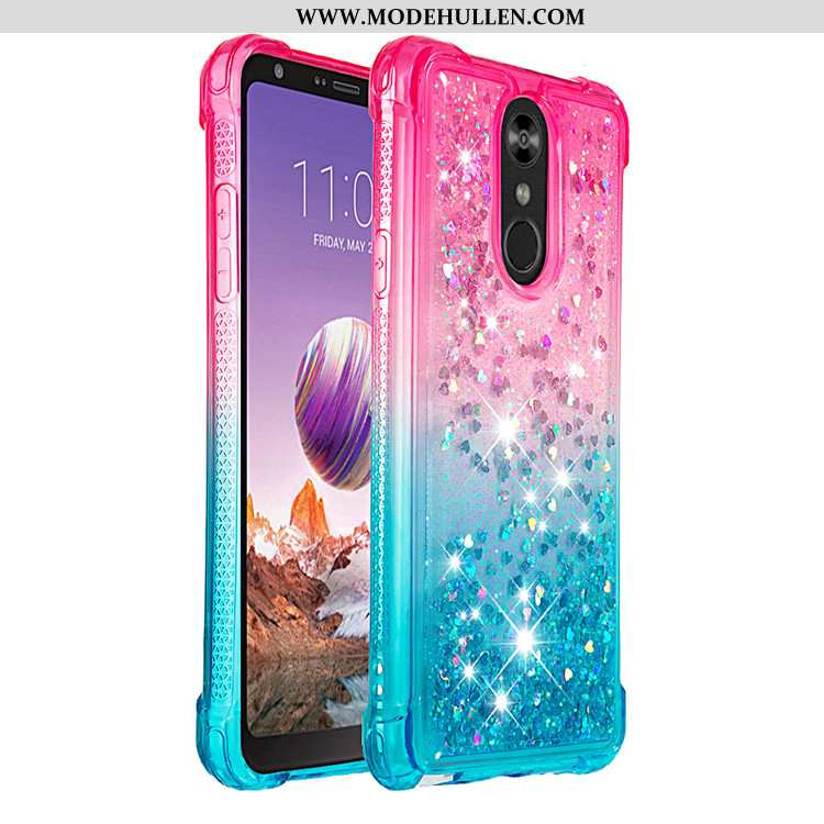 Hülle Lg Q Stylus Schutz Case Handy Rosa Treibsand