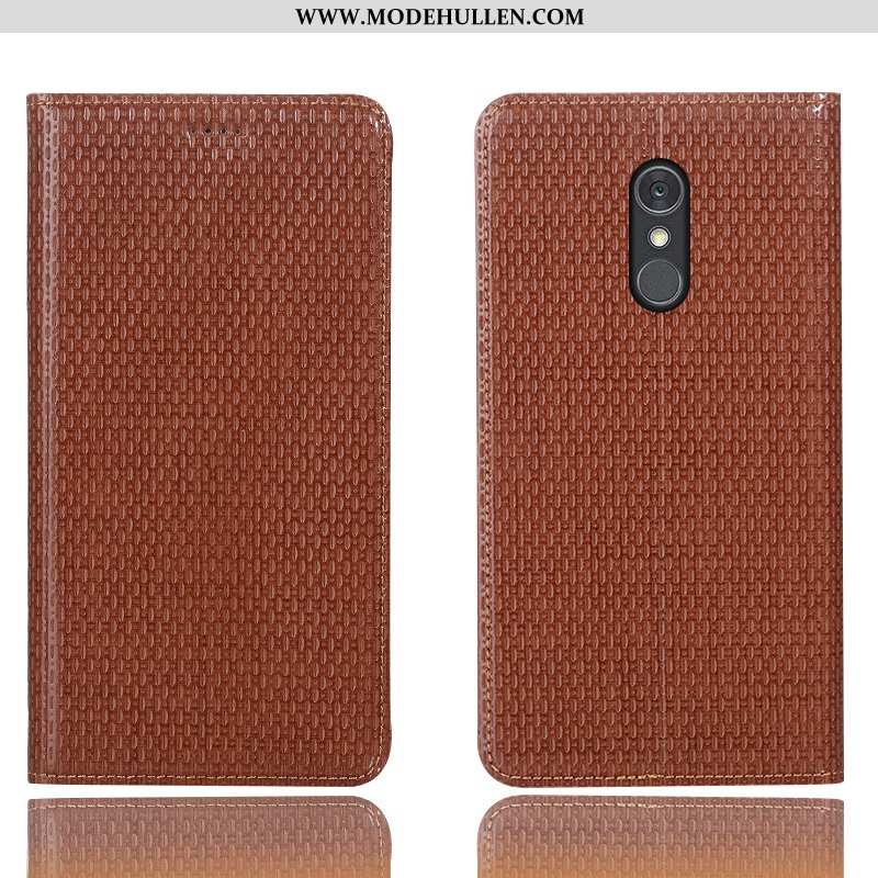 Hülle Lg Q Stylus Schutz Lederhülle Alles Inklusive Muster Case Braun