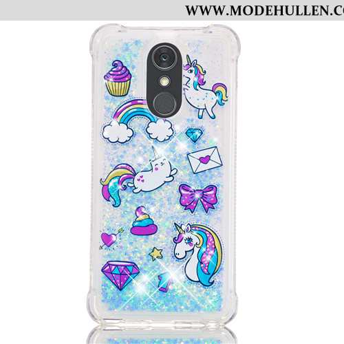 Hülle Lg Q Stylus Weiche Karikatur Treibsand Handy Case Pu Lila