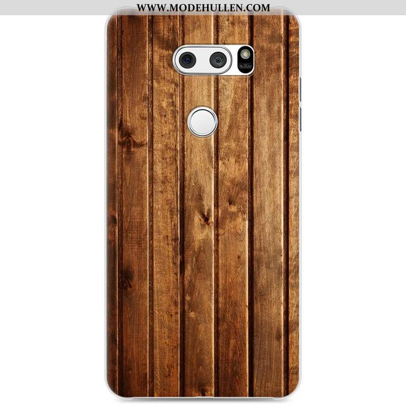 Hülle Lg V30 Aus Holz Schutz Kreativ Handy Gemalt Case Grau