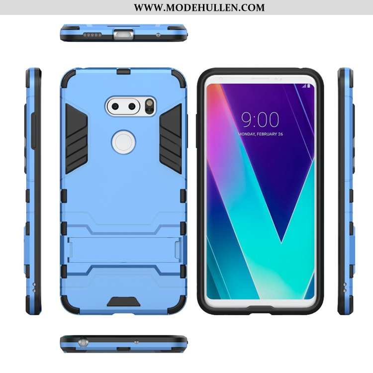 Hülle Lg V30 Silikon Schutz Einfassung Case Unsichtbar Halterung Schwarz