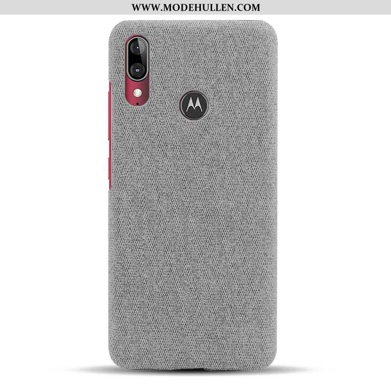 Hülle Moto E6 Plus Dünne Schutz Stoff Rot Case Anti-sturz Handy Rote