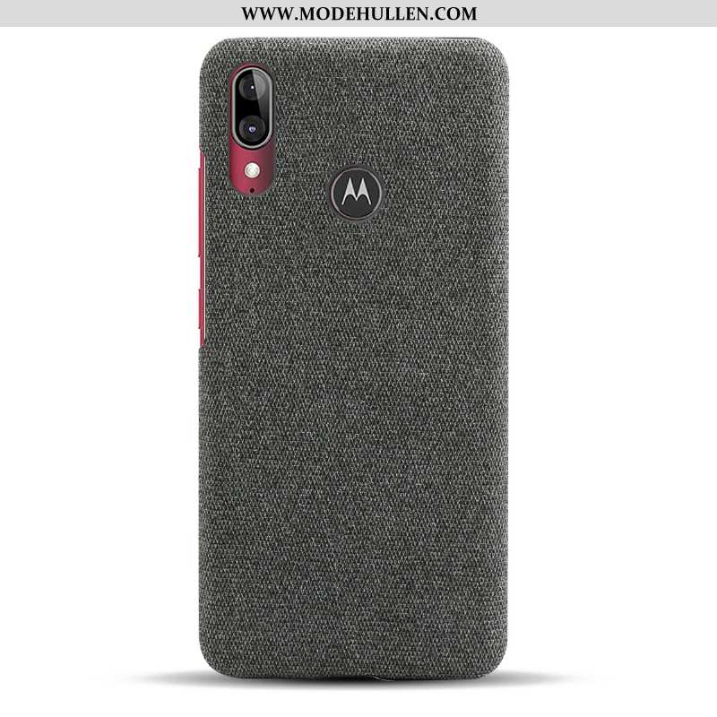 Hülle Moto E6 Plus Dünne Schutz Stoff Rot Case Anti-sturz Handy Rote