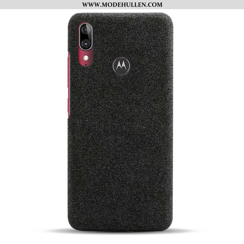 Hülle Moto E6 Plus Dünne Schutz Stoff Rot Case Anti-sturz Handy Rote