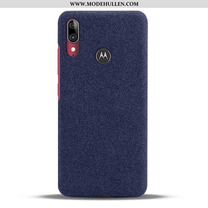 Hülle Moto E6 Plus Dünne Schutz Stoff Rot Case Anti-sturz Handy Rote