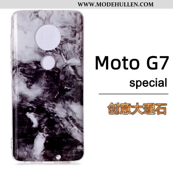 Hülle Moto G7 Mode Case Groß Handy Wind Europa Schwarz