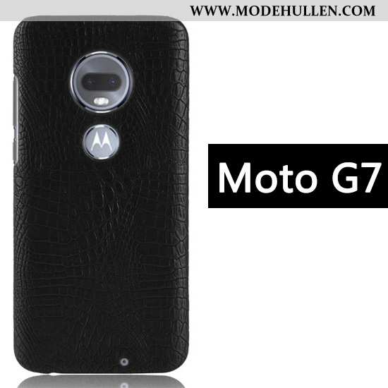 Hülle Moto G7 Muster Kreativ Anti-sturz Schwarz Case Business