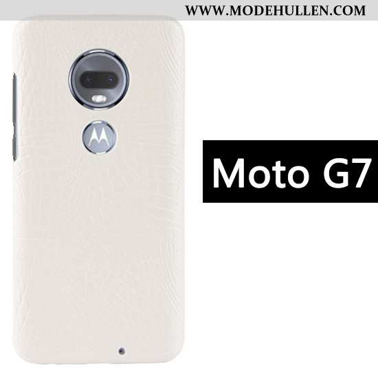 Hülle Moto G7 Muster Kreativ Anti-sturz Schwarz Case Business