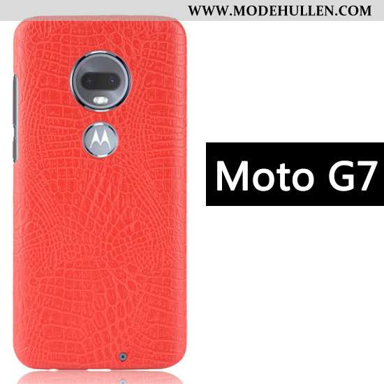 Hülle Moto G7 Muster Kreativ Anti-sturz Schwarz Case Business