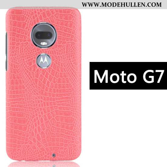 Hülle Moto G7 Muster Kreativ Anti-sturz Schwarz Case Business