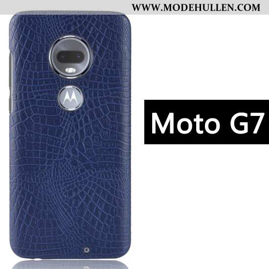 Hülle Moto G7 Muster Kreativ Anti-sturz Schwarz Case Business