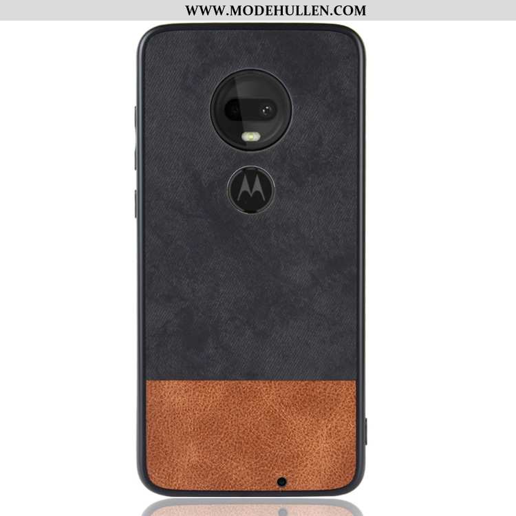 Hülle Moto G7 Plus Schutz Alles Inklusive Schwarz Case Anti-sturz Mischfarben